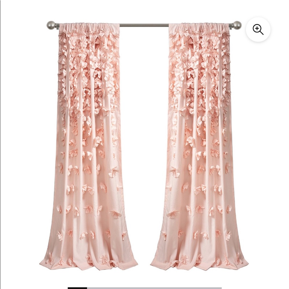 Lush Decor Riley Bow Ties Curtain Panels